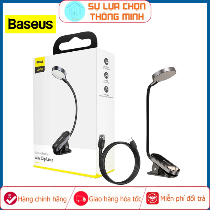 Đèn Kẹp Bàn Đèn LED Baseus kẹp thành bàn - Không dây cảm ứng sạc USB ...