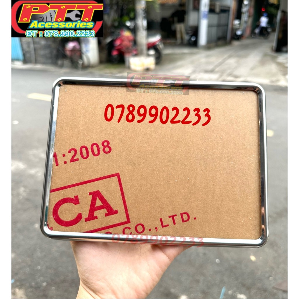 BỘ KHUNG BỌC BIỂN SỐ INOX | Shopee Việt Nam
