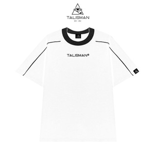 Áo Thun 1 Viền TalismanVN, Áo Viền In Cao Su Nổi, Áo Phông Nam Nữ Chất Liệu Cotton, Form Over Size 4 Màu