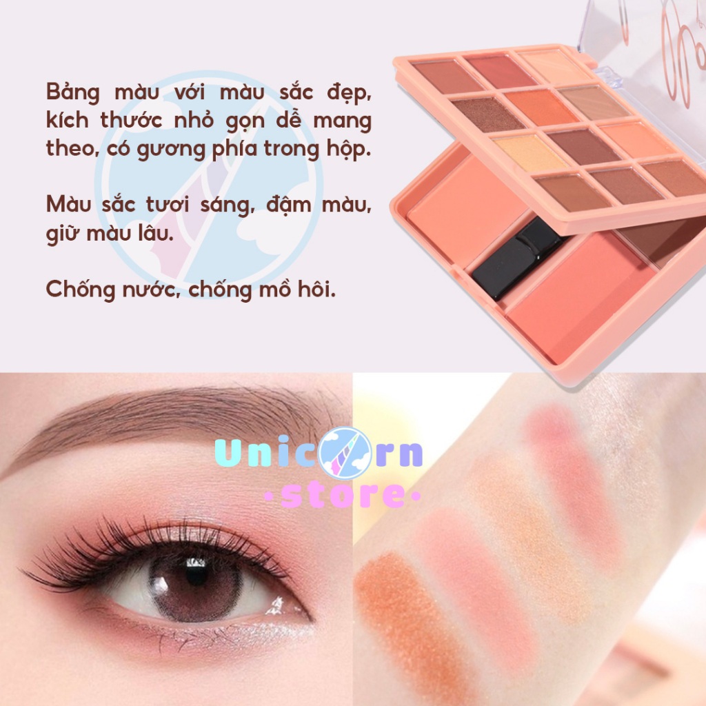 Bảng Màu Mắt & Má Hồng 12 Ô Sivanna Colors Hello Perfect Eyeshadow & Contour HF178