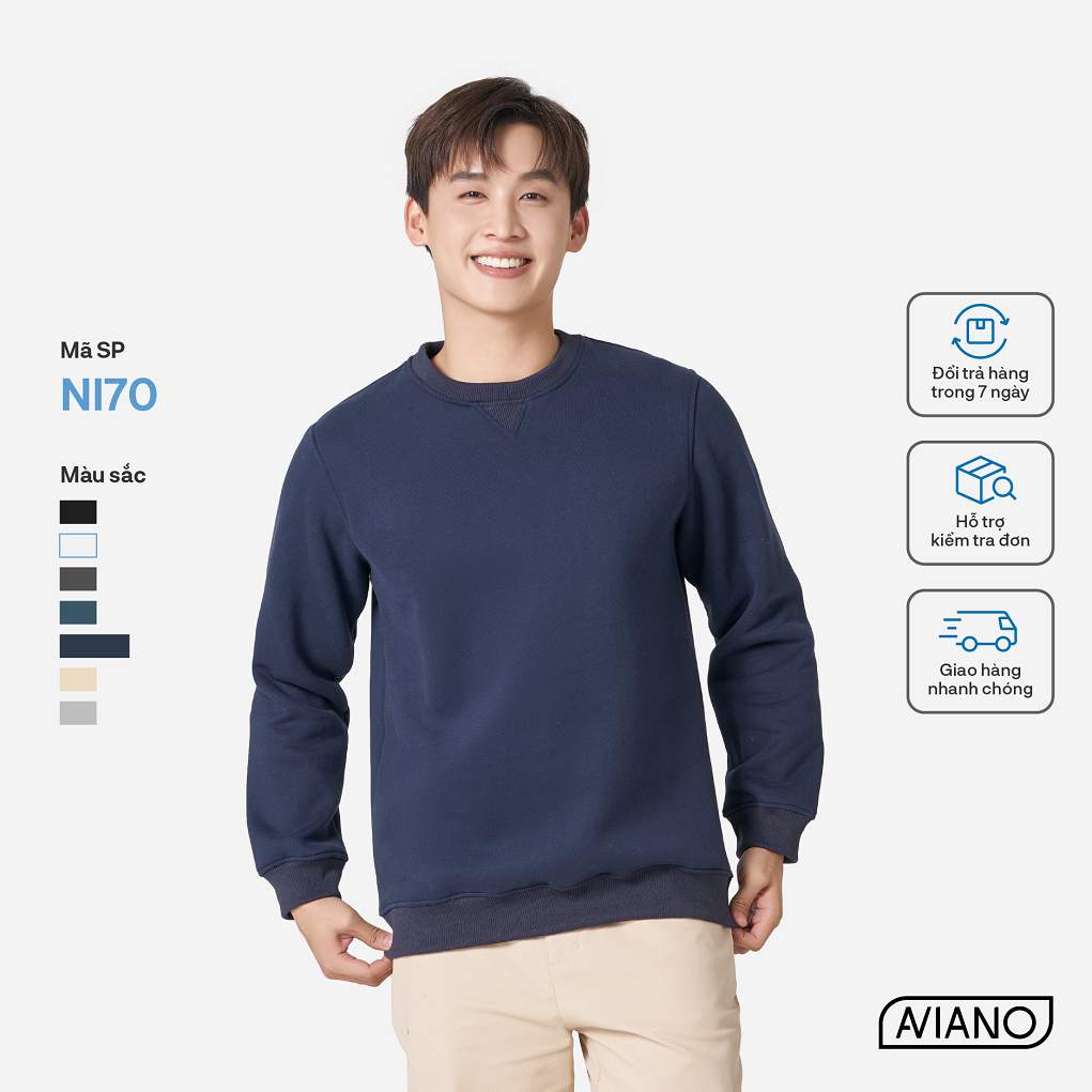 Ảnh Áo Nỉ Nam Thời Trang Trẻ Trung Chất Vải Co Dãn AVIANO 2
