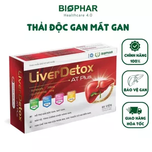 Viên uống hỗ trợ thải độc gan mát gan Biophar Liver Detox tăng cường chức năng gan - Hộp 60 viên