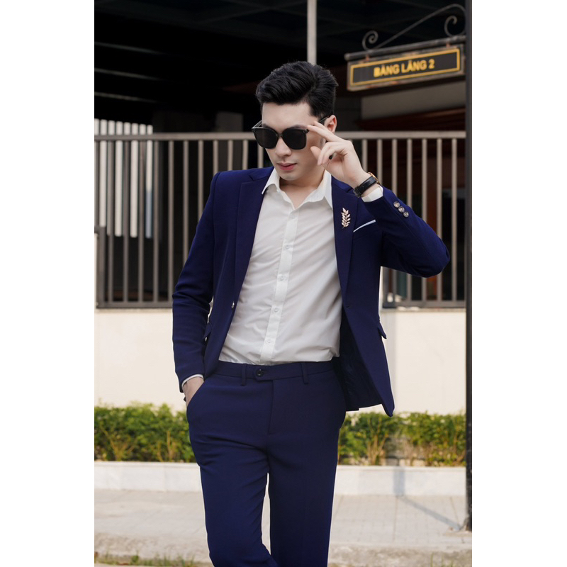 [ÁO LẺ,KHÔNG QUẦN] Áo vest, vest nam hàn quốc(tặng kèm bông lúa và ...