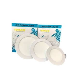 Đèn LED Âm Trần Siêu Mỏng Tuvaco 6W 9W 12W 18W | Đèn Âm Trần Ánh Sáng Trắng & Vàng, Tiết Kiệm Điện, BH 1 Năm