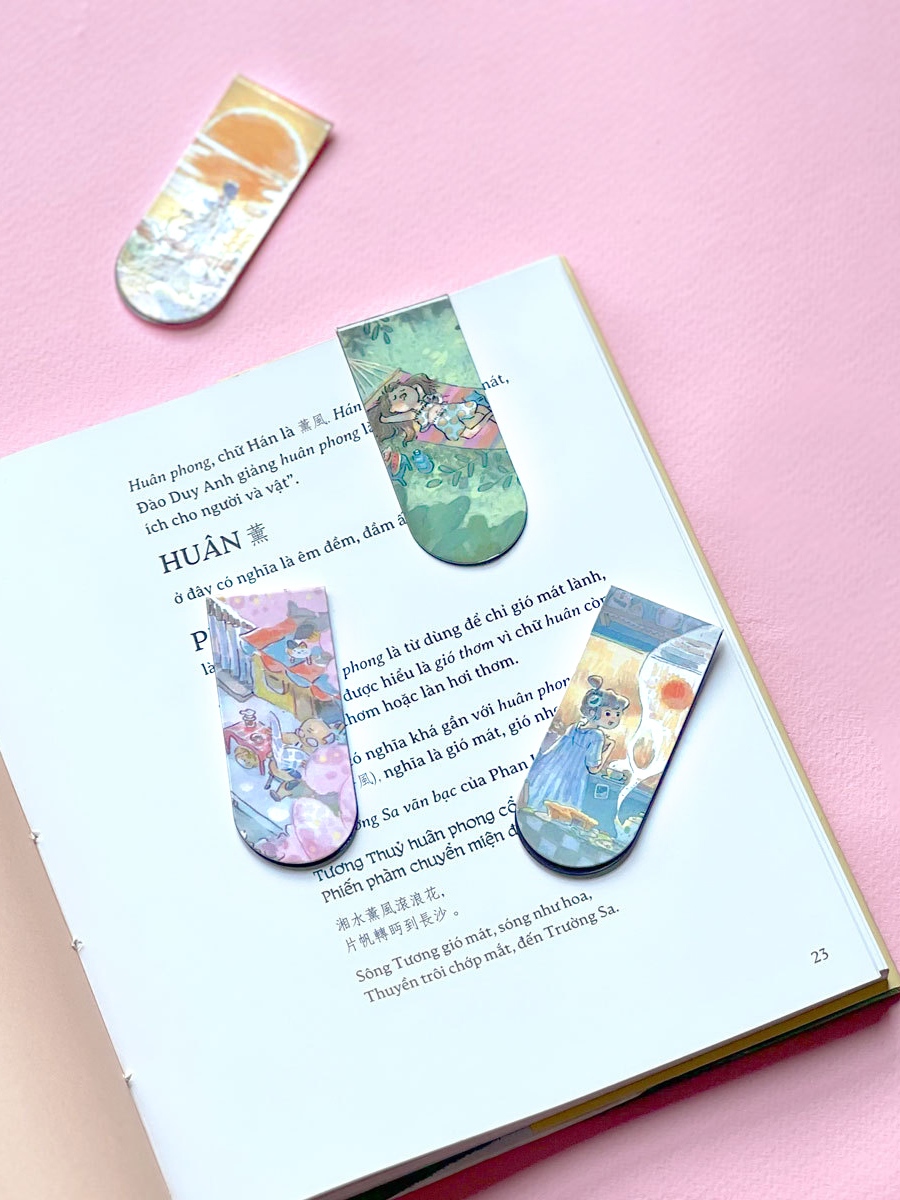 Ảnh Bookmark nam châm - Cổ mỹ từ (bộ 4 cái) 1