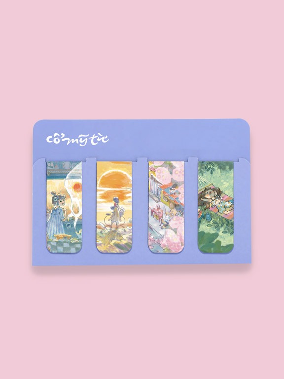 Ảnh Bookmark nam châm - Cổ mỹ từ (bộ 4 cái) 2