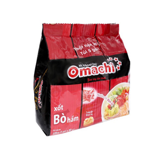 Bịch 5 Gói Omachi Bò Hầm / Sườn Hầm / Tôm Chua Cay 80gr/Gói các vị