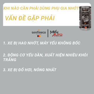 Phụ gia nhớt tăng chất lượng cho ô tô SENFINECO 9976 Engine Oil Treatment dung tích 300ml - Mvn Auto