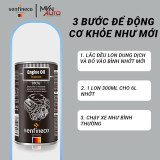 Phụ gia nhớt tăng chất lượng cho ô tô SENFINECO 9976 Engine Oil Treatment dung tích 300ml - Mvn Auto