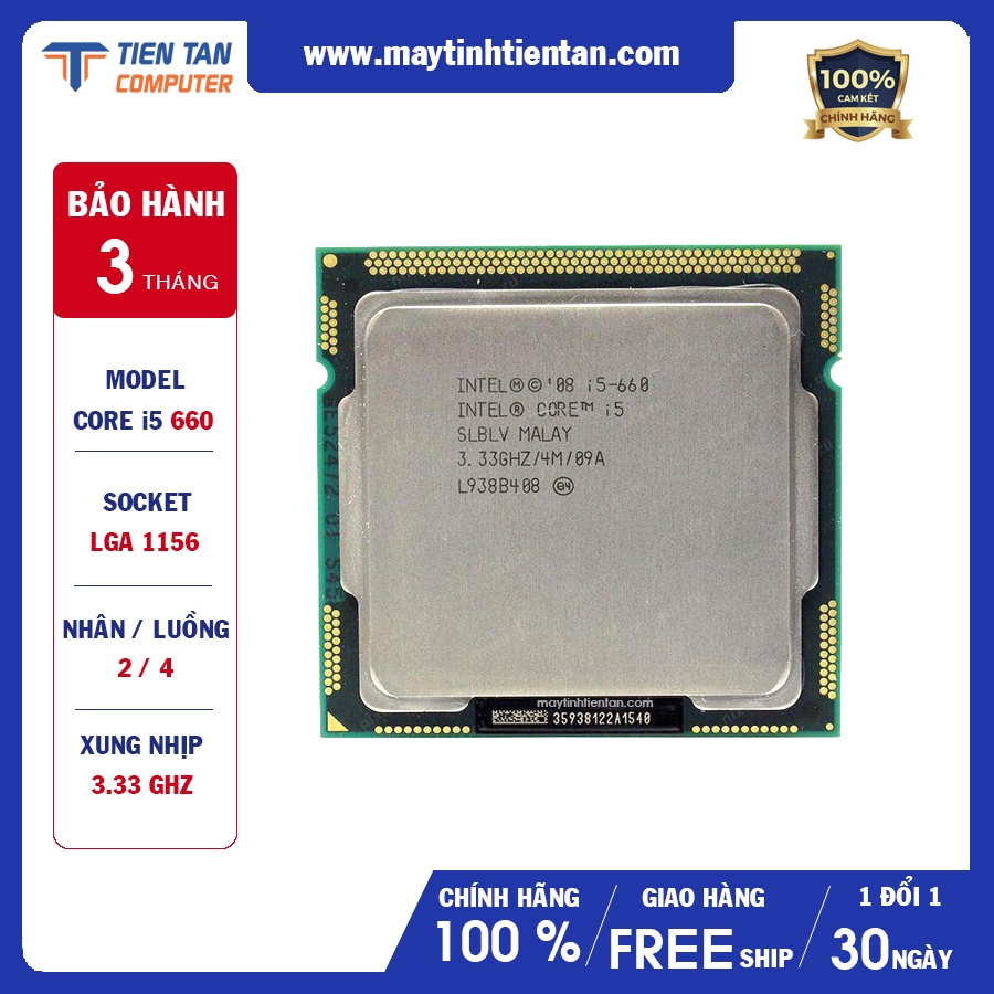 CPU Intel Core i5-660 - Socket 1156 | Shopee Việt Nam