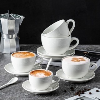 Ly gốm 200ml phong cách cổ điển, tách sứ phù hợp uống trà nóng, capuchino, latte TS07 - maydecor