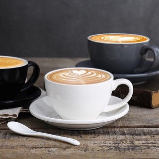 Ly gốm 200ml phong cách cổ điển, tách sứ phù hợp uống trà nóng, capuchino, latte TS07 - maydecor