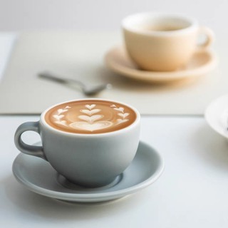 Ly gốm 200ml phong cách cổ điển, tách sứ phù hợp uống trà nóng, capuchino, latte TS07 - maydecor