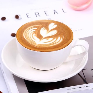 Ly gốm 200ml phong cách cổ điển, tách sứ phù hợp uống trà nóng, capuchino, latte TS07 - maydecor