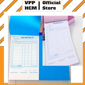 Phiếu hóa đơn bán lẻ kt 13x19 cm ( 1-2-3 liên đầy đủ)