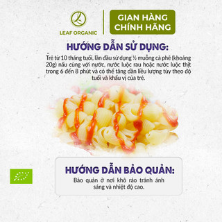 Mì nui ăn dặm hữu cơ cho bé hình vỏ sò Bio Junior 200g (Từ 10 tháng tuổi)