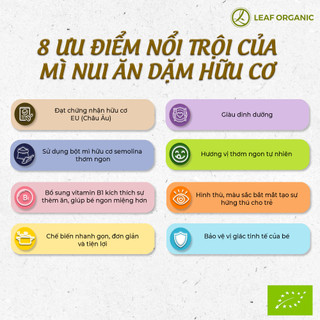 Mì nui ăn dặm hữu cơ cho bé hình vỏ sò Bio Junior 200g (Từ 10 tháng tuổi)