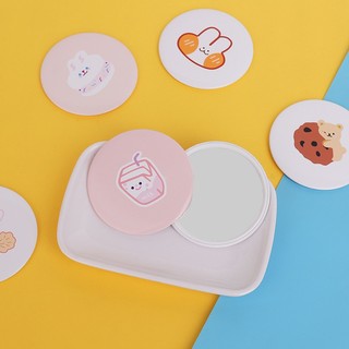 MEOWU Gương Trang Điểm Mini Hình Tròn Phong Cách Hàn Quốc Tiện Dụng Nhỏ Gọn