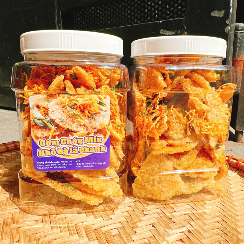Cơm Cháy Lắc Khô Gà Lá Chanh loại 1 - Hủ 500gr