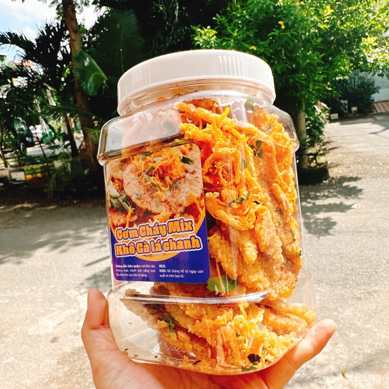 Cơm Cháy Lắc Khô Gà Lá Chanh loại 1 - Hủ 500gr