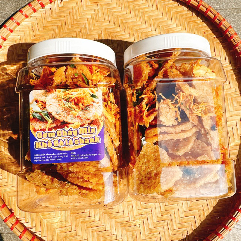 Cơm Cháy Lắc Khô Gà Lá Chanh loại 1 - Hủ 500gr