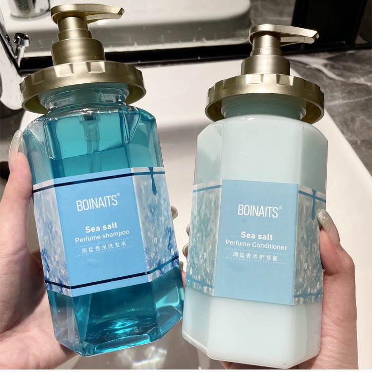 Combo Dầu Gội, Dầu Xả, Sữa Tắm Muối Biển Hương Nước Hoa Hàng Nội Địa Trung CB1