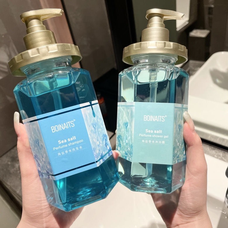 Combo Dầu Gội, Dầu Xả, Sữa Tắm Muối Biển Hương Nước Hoa Hàng Nội Địa Trung CB1