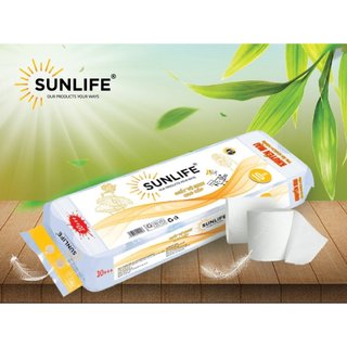 GIẤY VỆ SINH CAO CẤP SUNLIFE 12 CUỘN KHÔNG LÕI +++ (KHUYẾN MẠI 2 CUỘN)