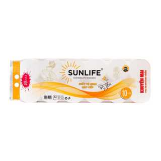 GIẤY VỆ SINH CAO CẤP SUNLIFE 12 CUỘN KHÔNG LÕI +++ (KHUYẾN MẠI 2 CUỘN)