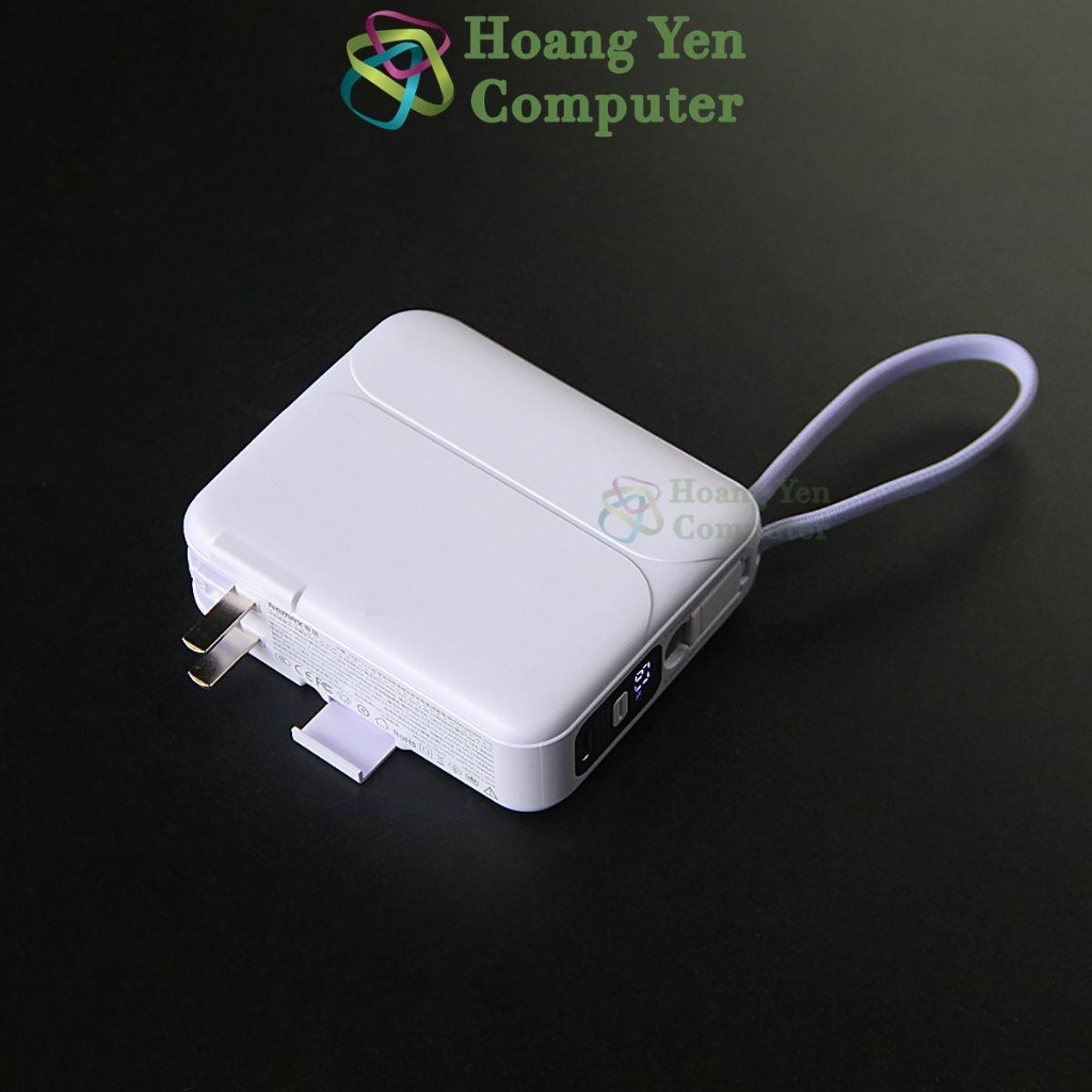 [Có CCC] Sạc Dự Phòng Remax RPP-553 20000Mah (Sạc Nhanh QC3.0, 22.5W, 27W), Tích Hợp Cáp Sạc, Nguồn AC Sạc Trực Tiếp