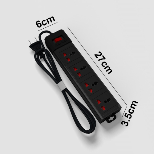 Ảnh Ổ cắm điện đa năng Rạng Đông 4 ổ cắm, dài 3-5 mét Model OC02 4C/3M/10A 2