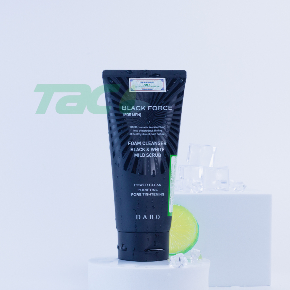 Ảnh Sữa rửa mặt cao cấp cho nam DABO Black Force For Men 120ml 4