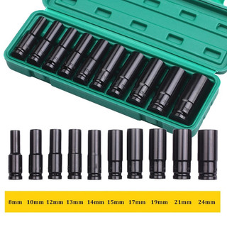 [Hàng xịn] Combo Bộ khẩu mở ốc bu lông đa năng chân 1/2- 10 psc cao cấp