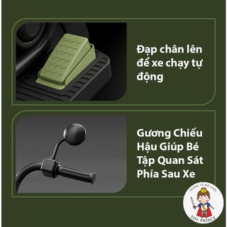 Xe Máy Điện Chạy Tự Động Cao Cấp Dành Cho Bé Động Cơ 6v6 Kèm Đèn Led Và Nhạc Kết Nối Micro USB Trọng Lượng 50kg