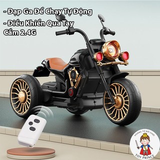 Xe Máy Điện Chạy Tự Động Cao Cấp Dành Cho Bé Động Cơ 6v6 Kèm Đèn Led Và Nhạc Kết Nối Micro USB Trọng Lượng 50kg