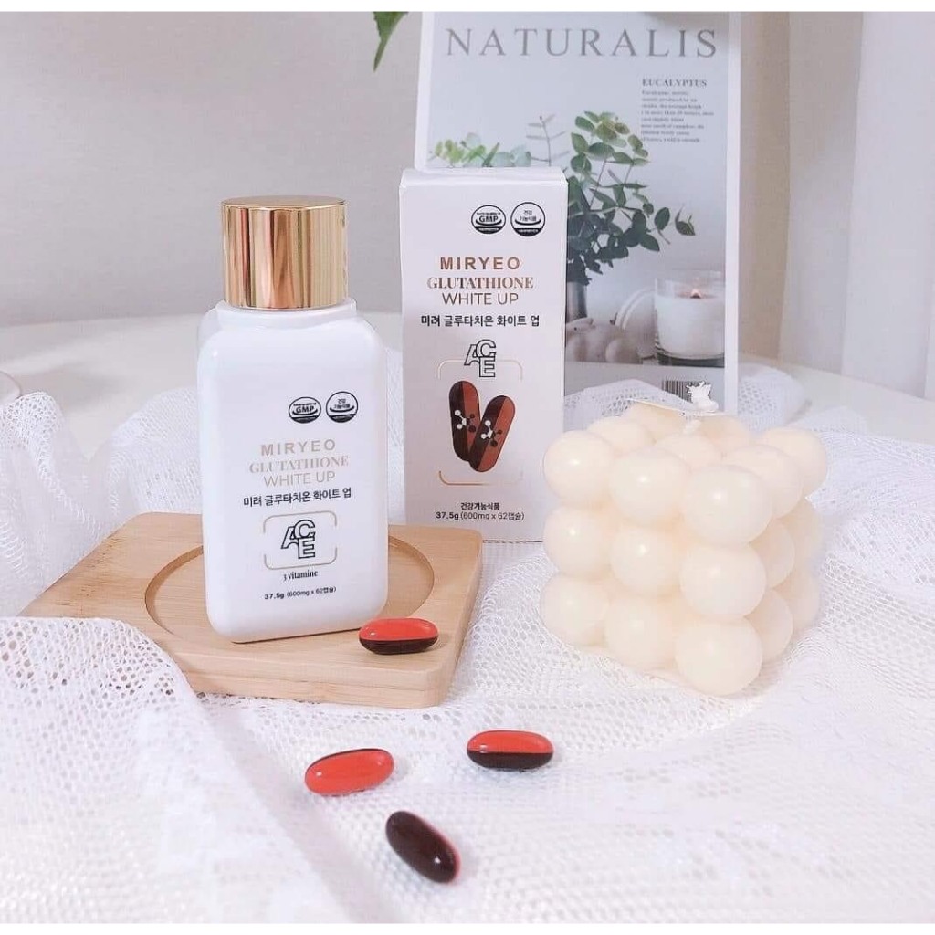 HÀNG NỘI ĐỊA] MIRYEO Glutathione White up, Viên uống trắng da chuyên  sâu-Hộp 62 Viên