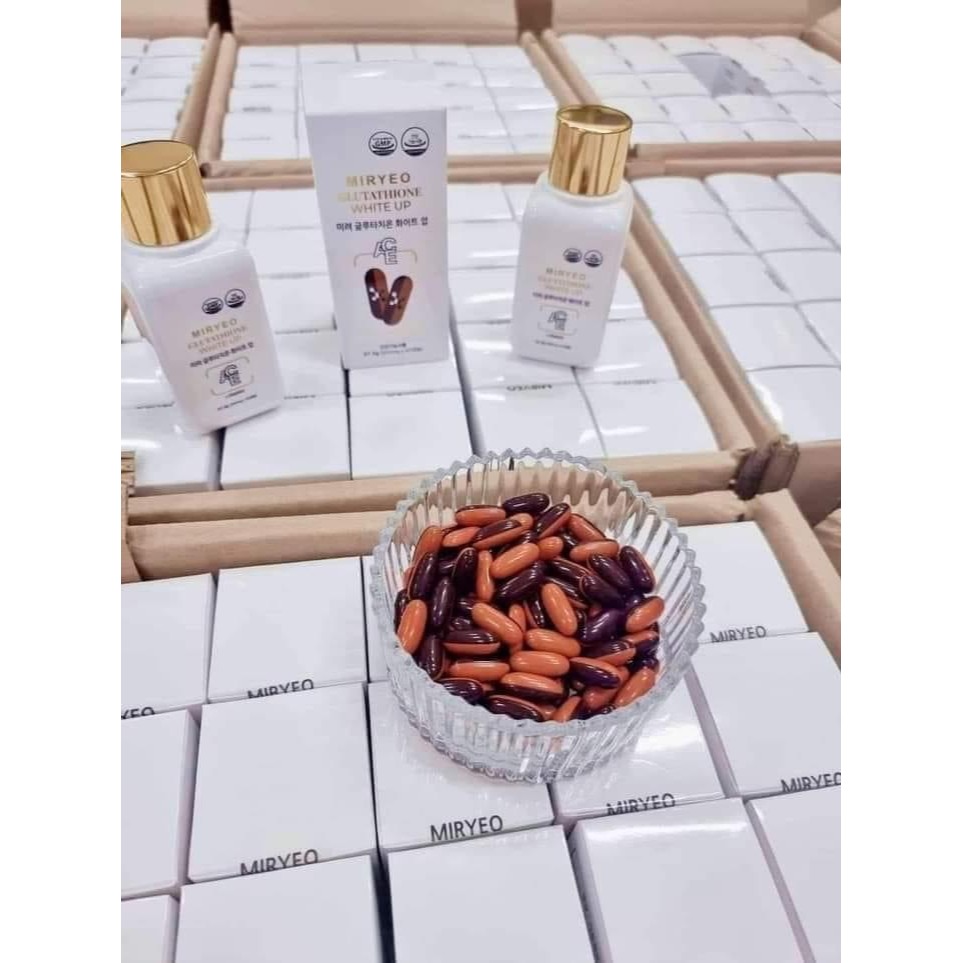 HÀNG NỘI ĐỊA] MIRYEO Glutathione White up, Viên uống trắng da chuyên  sâu-Hộp 62 Viên
