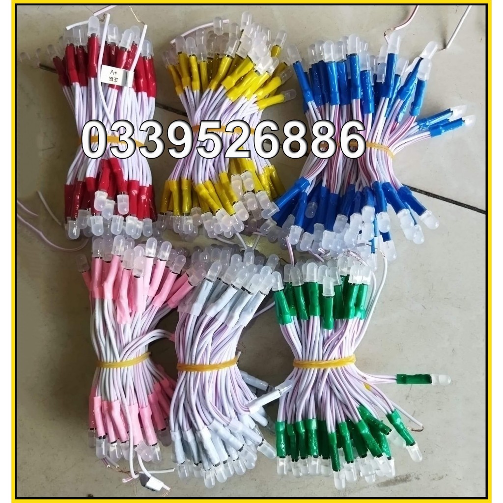 Led liền dây 5mm - Led ruồi 5mm làm biển led vẫy - cuộn 100 bóng - dùng ...