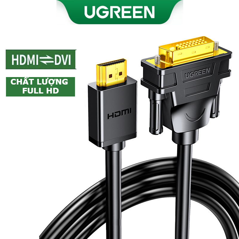 Dây HDMI To DVI Chính Hãng UGreen HD106 Từ Laptop, Card màn hình ...
