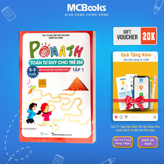Sách - Pomath Toán Tư Duy Cho Trẻ 8 - 9 Tuổi (Combo/Lẻ) - MCbooks
