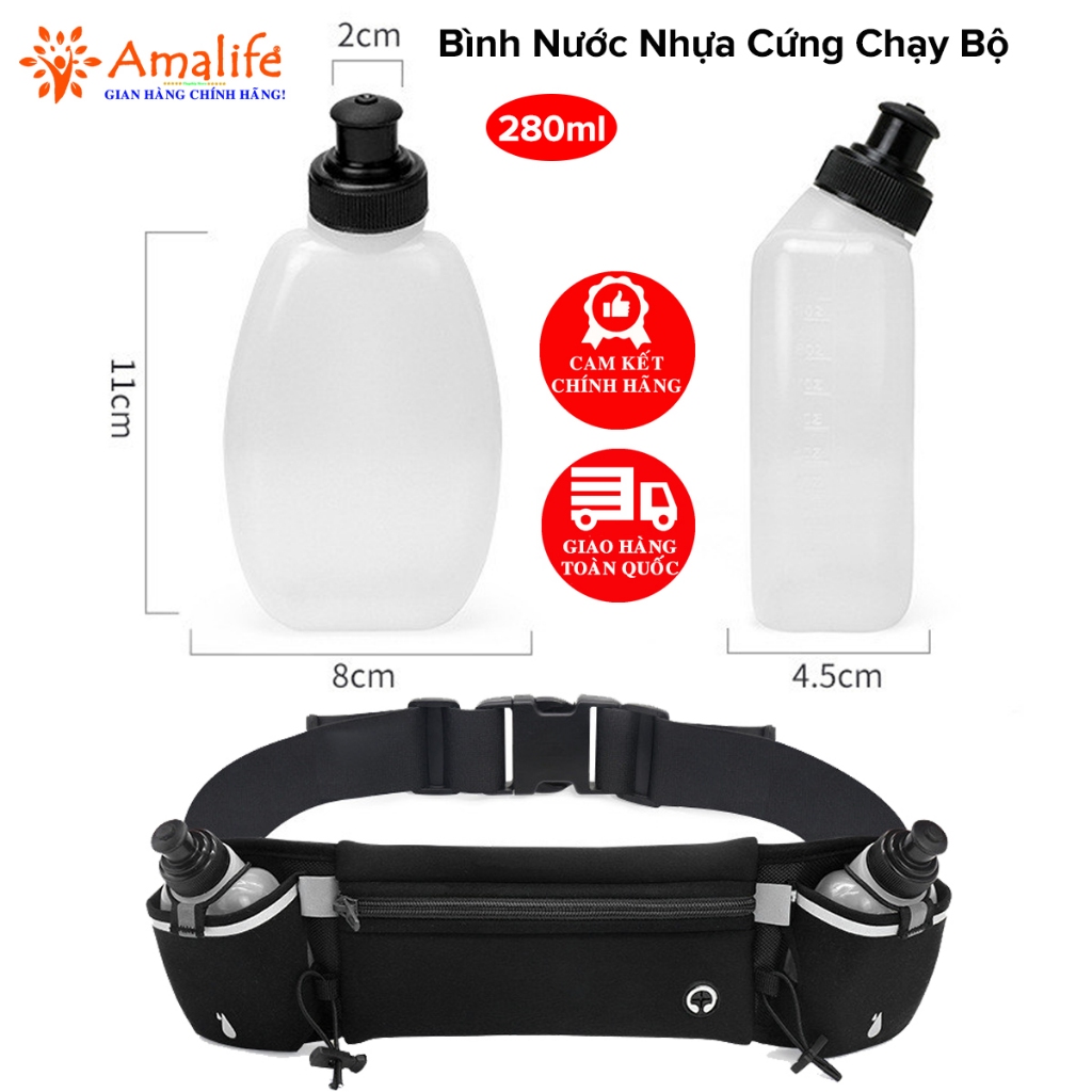 Review Bình Nước Thể Thao 280ml Amalife: Nhỏ Gọn, Tiện Lợi Cho Chạy Bộ