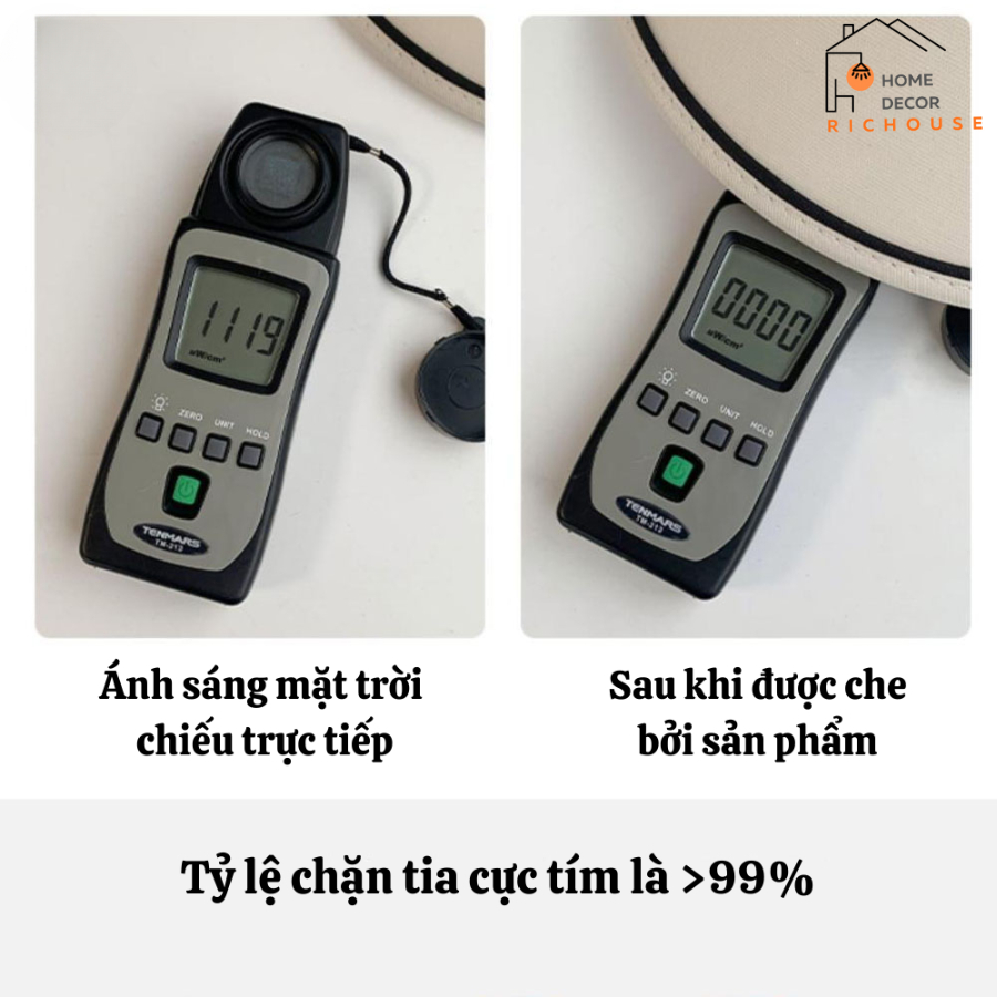 Mũ nửa đầu rộng vành chống tia UV, nón nữ nửa đầu chống nắng có thể gấp gọn năng động trẻ trung