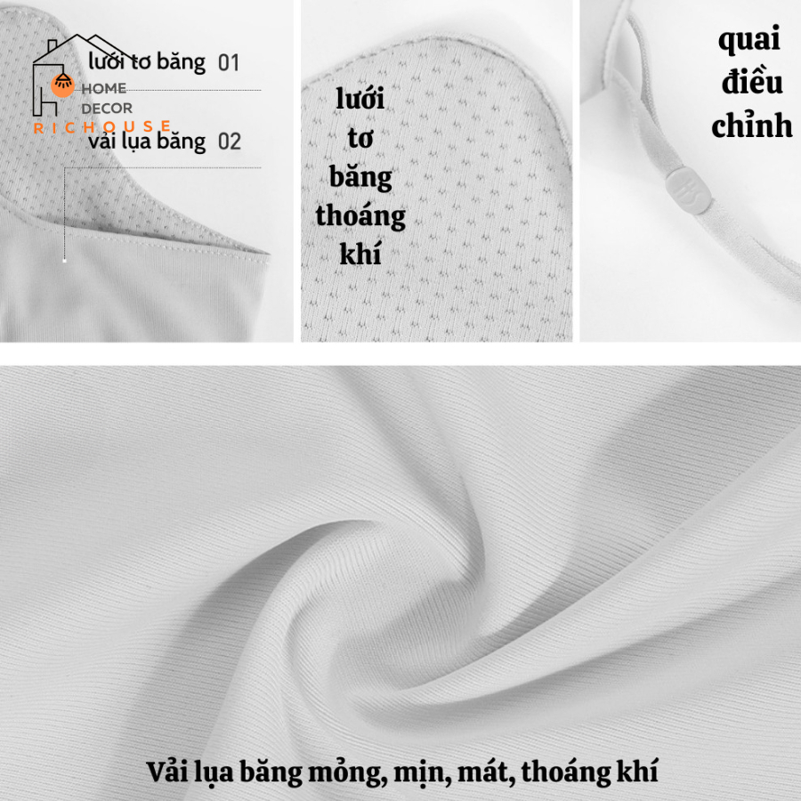 Khẩu trang toàn mặt chống 99% tia UV, khẩu trang ninjia hai lớp chống nắng UPF 50+ Bảo Vệ Làn Da
