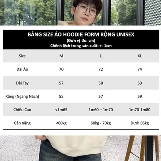 Áo Hoodie Trơn Nam nữ Unisex Form Rộng Avocado, Áo khoác Hoodie Thu Đông Chất Nỉ bông ấm áp Hàn Quốc