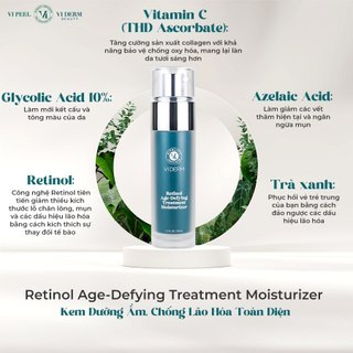 Viderm Retinol Age Defying Moisturizer VI Derm – Kem dưỡng chống lão hóa toàn diện 50ml