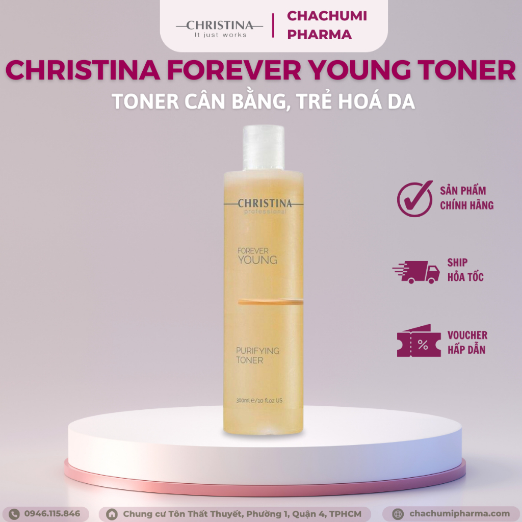 Toner Christina Purifying Forever Young cấp ẩm chống lão hoá 300ml ...