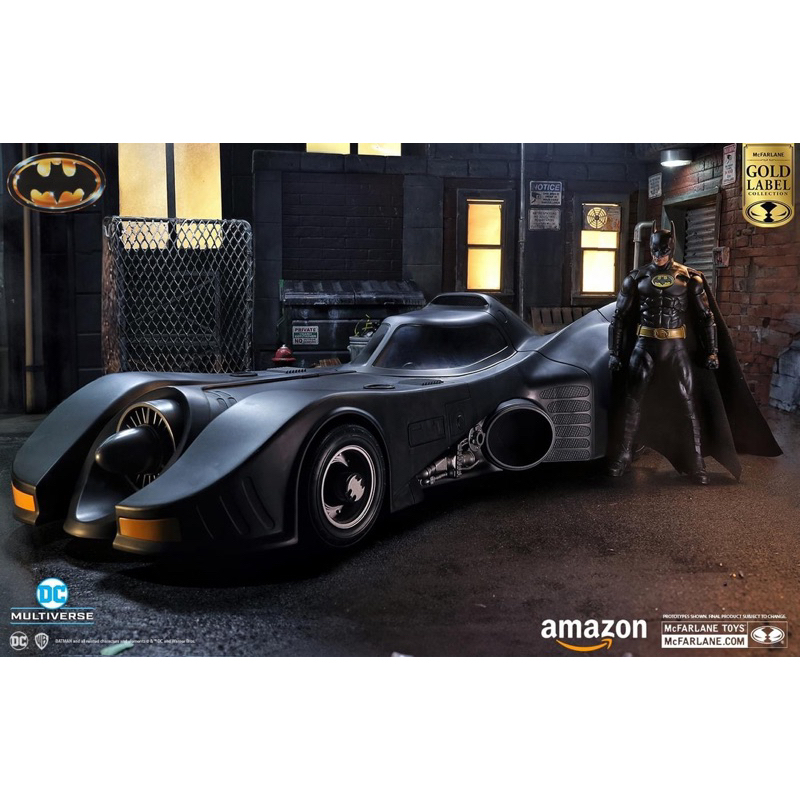 Mô hình McFarlane Toys - DC Multiverse Batman & Batmobile (1989) Gold ...