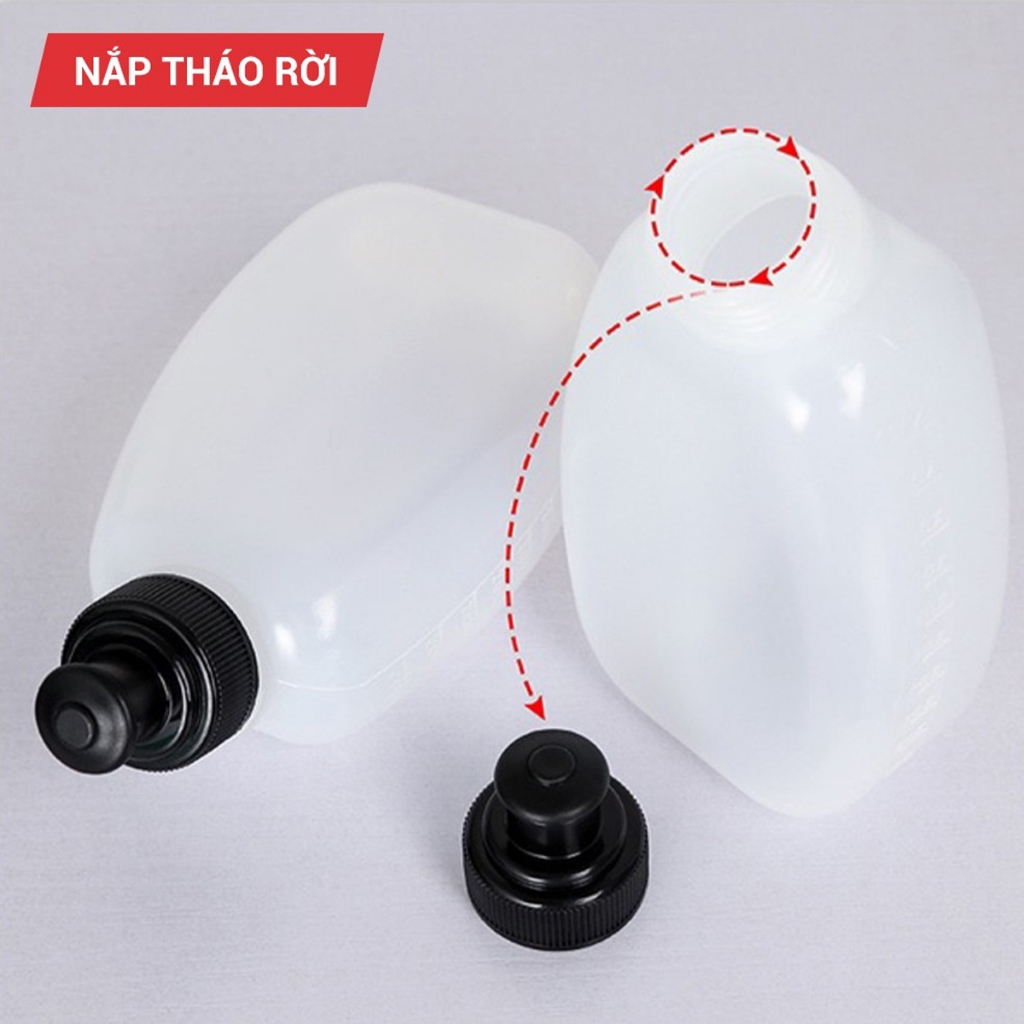 Ảnh Bình Nước Nhựa Cứng Thể Thao 280ml, Bình Đựng Nước Chạy Bộ Nhỏ Gọn Nắp Van Phụt Nước Chính Hãng Amalife 3