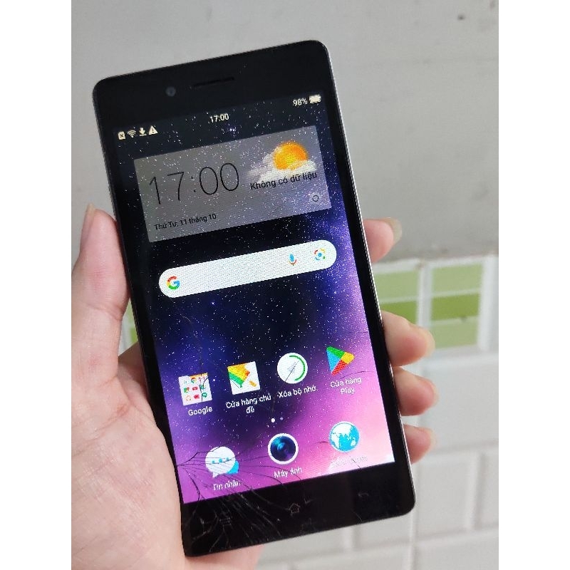 Xác điện thoại cũ Oppo Neo 7 A33w đen nứt kính, liệt cảm ứng (xin đọc ...