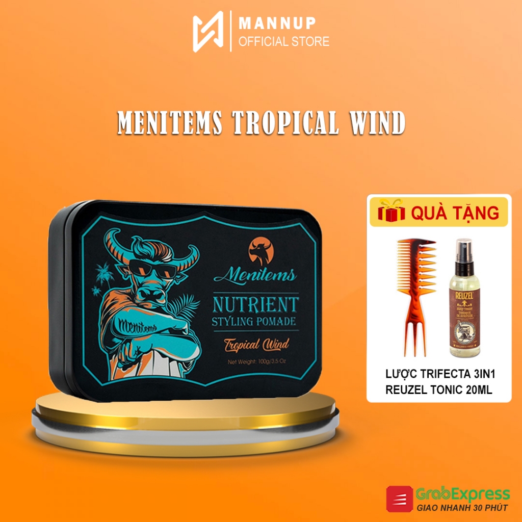 Sáp Vuốt Tóc Menitems Tropical Wind 50g/100g - Sáp Dưỡng Tạo Kiểu Tự ...